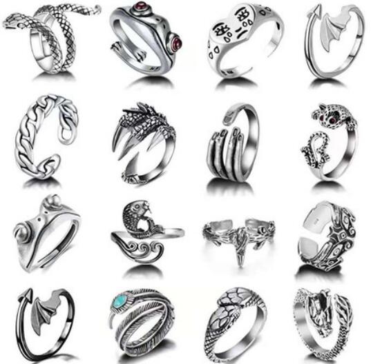 320X Animal Demon Eye Dragon Snake Finger Adjustible Rings