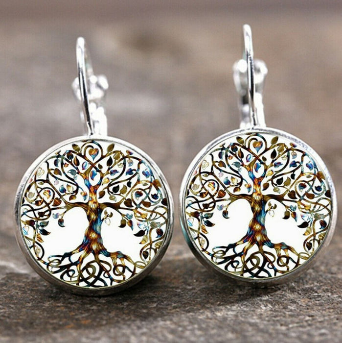 180 Pieces 18 Styles Moon Angel Pattern Earrings