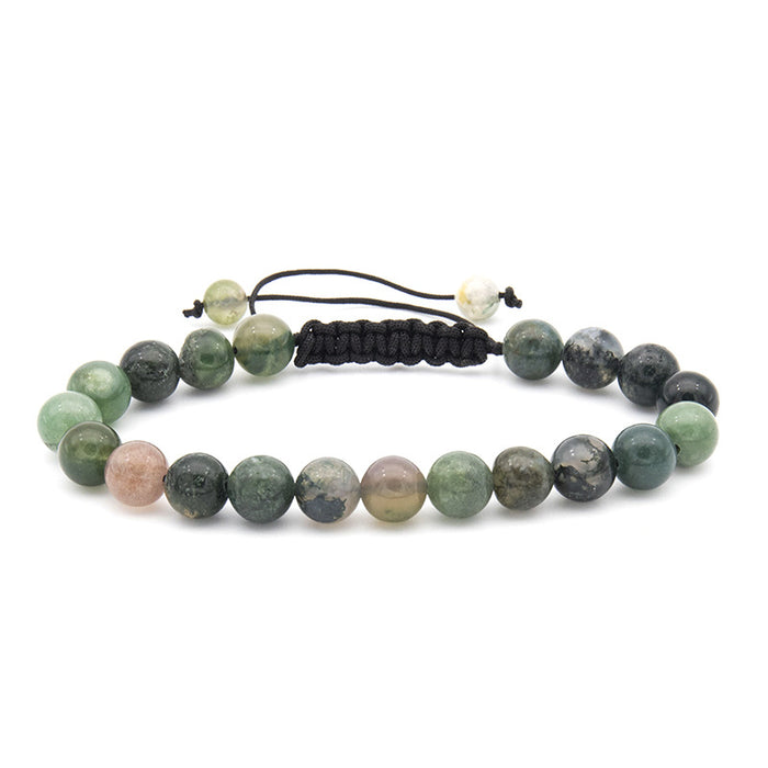 100 Pieces Handmade Natural Stone Weave Bracelet