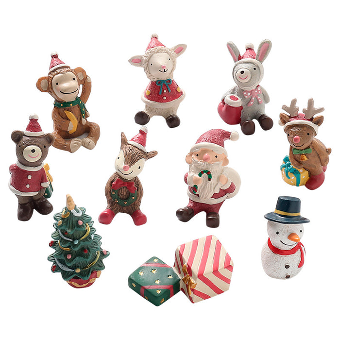 20 Pieces Handmade Mini Christmas Resin Ornaments