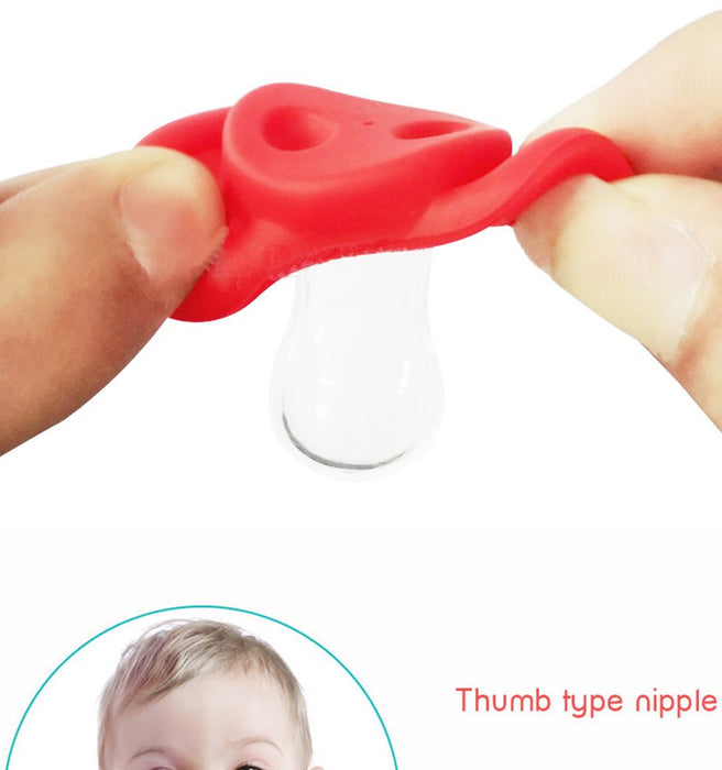 126Pcs Food Grade Silicone Funny Nipple For Baby