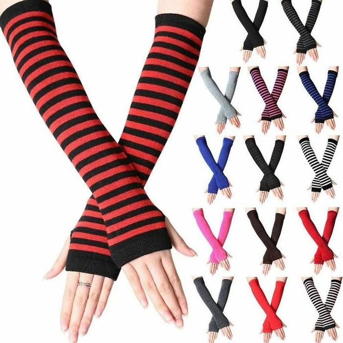 70 Pairs Women's Fingerless Cotton Arm Wrist Cover Sleeves