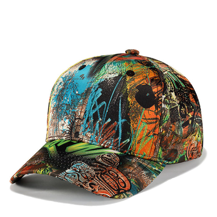 New Skull Abstract Graffiti Baseball Cap