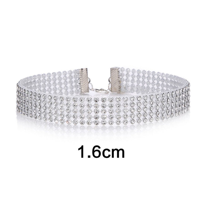 150 Pieces Women Rhinestone Choker Necklace