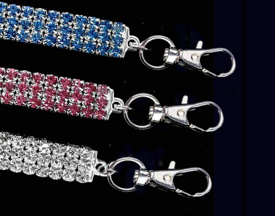 27Pcs Rhinestone Pet Collars