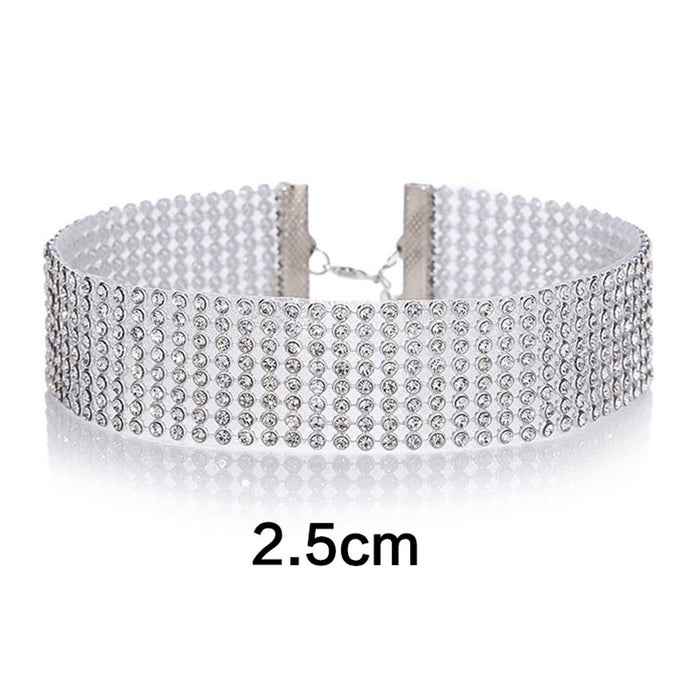 150 Pieces Women Rhinestone Choker Necklace