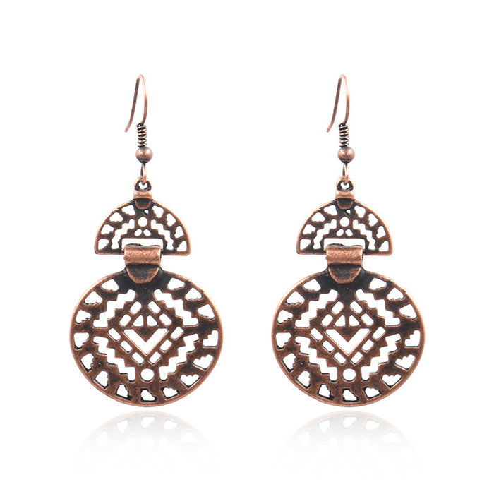 Bohemian Fashion Multilayer Alloy Scalloped Earrings