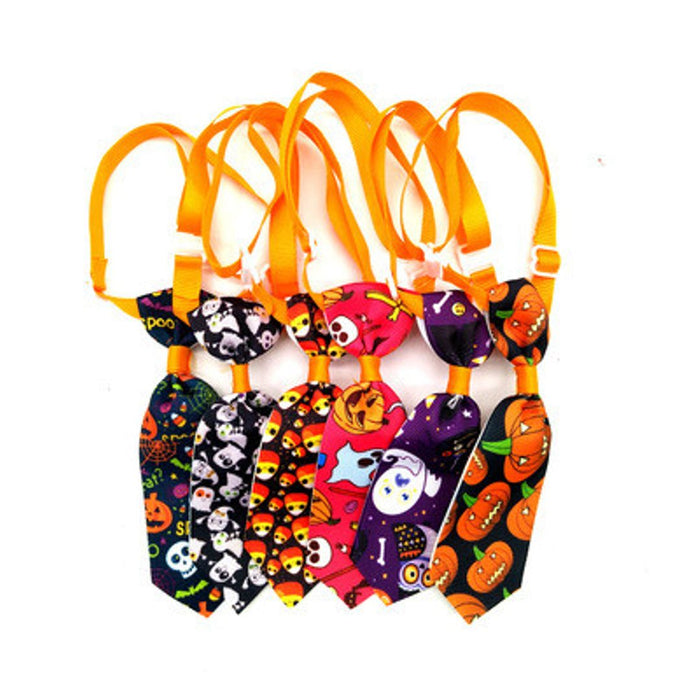 110Pcs Pet Halloween Small Tie