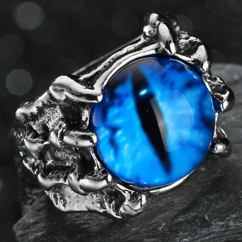 Liquidation 45 Pieces Antique Demon Eye colourful Punk Adjustable Ring
