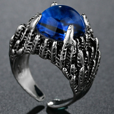 Liquidation 45 Pieces Antique Demon Eye colourful Punk Adjustable Ring