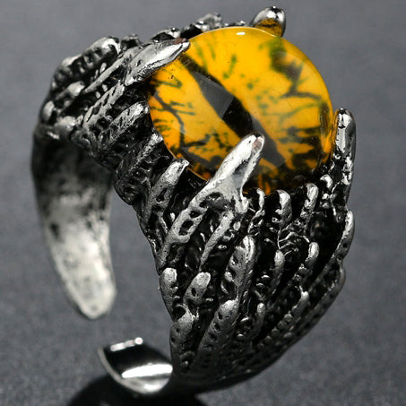 Liquidation 45 Pieces Antique Demon Eye colourful Punk Adjustable Ring