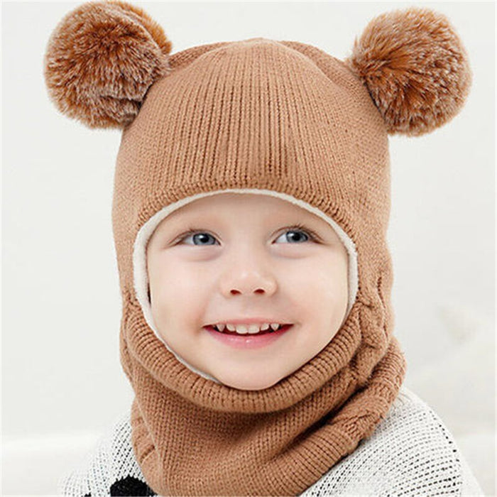 Baby Boy Girl Hat And Scarf Face Ear Protection