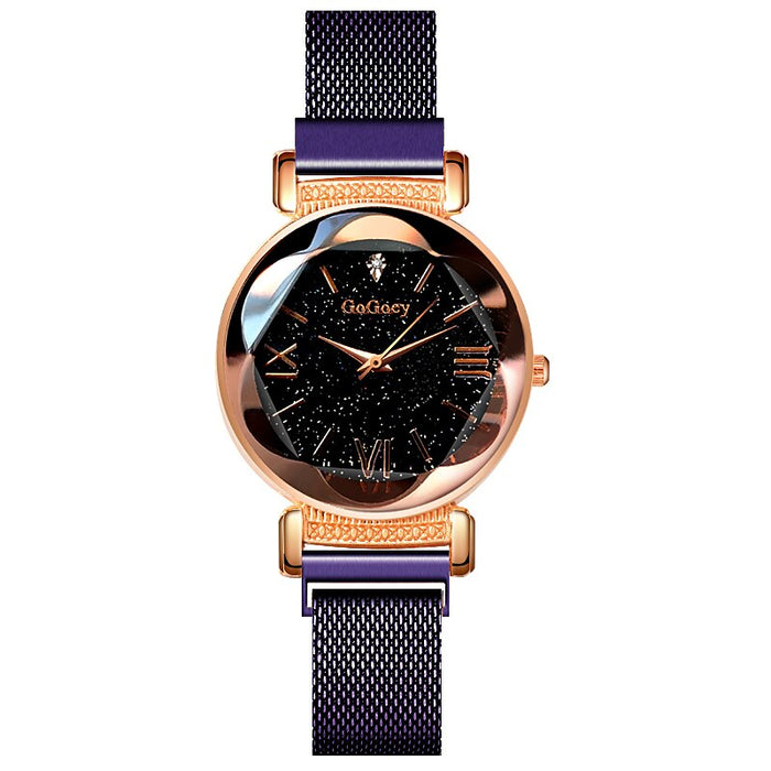Luxury Womens Watch Personality Romantic Magnet Band Ladies Fashion Wristwatch