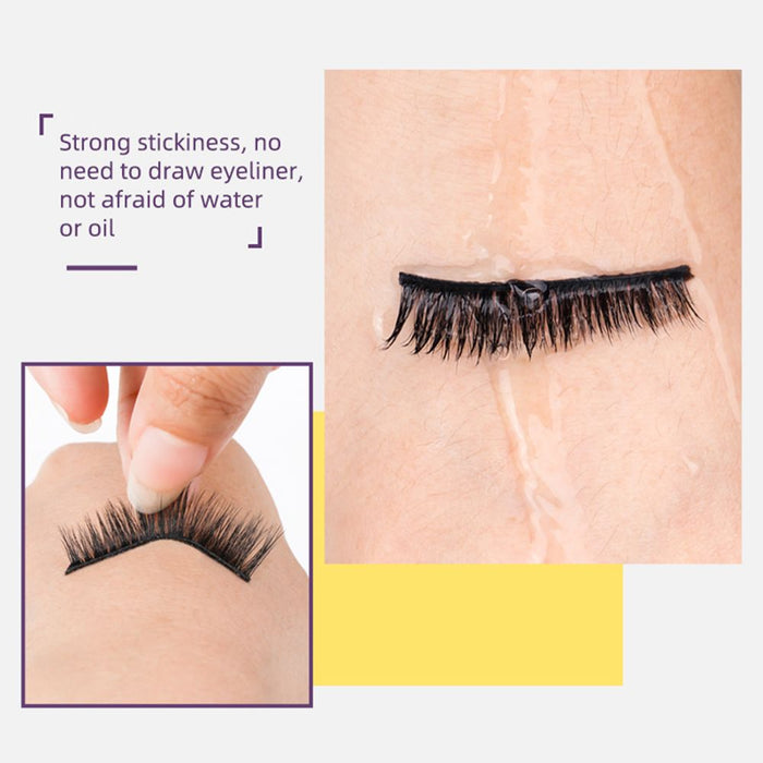 50 Pairs Glue free pure manual self-adhesive false eyelashes