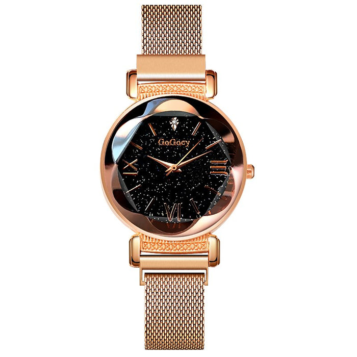 Luxury Womens Watch Personality Romantic Magnet Band Ladies Fashion Wristwatch