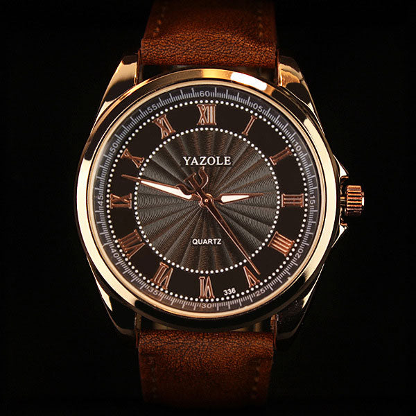 Top Brand Luxury Yazole Watch Man Roman Scale Male Quartz Watch Business Men's Watch