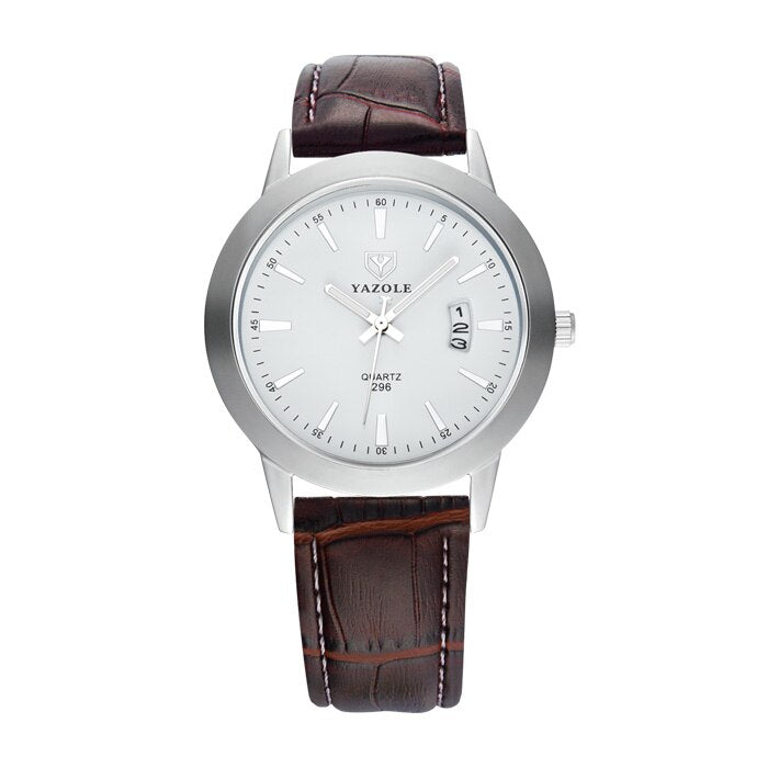 Top Brand Luxury YAZOLE Men Fashion Sport Quartz Wristwatch Clock Business Waterproof Watch