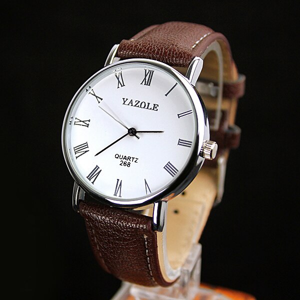 Yazole Watch Simple Style Quartz Watch Business Fashion Unique Leisure Leather Watches