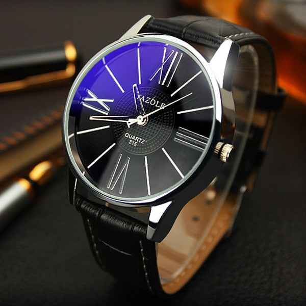 Top Brand Luxury  Yazole Watch Men Fashion Business Quartz-watch Minimalist Belt Male Watches