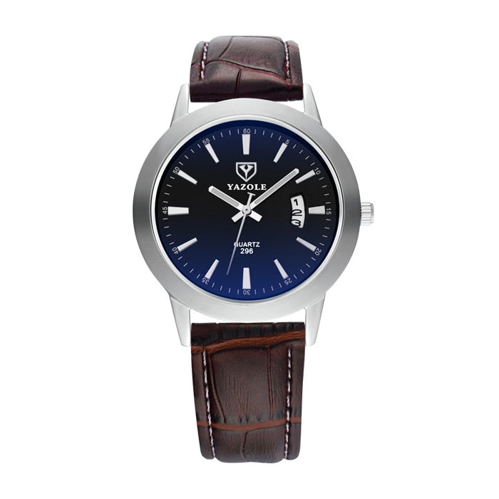 Top Brand Luxury YAZOLE Men Fashion Sport Quartz Wristwatch Clock Business Waterproof Watch
