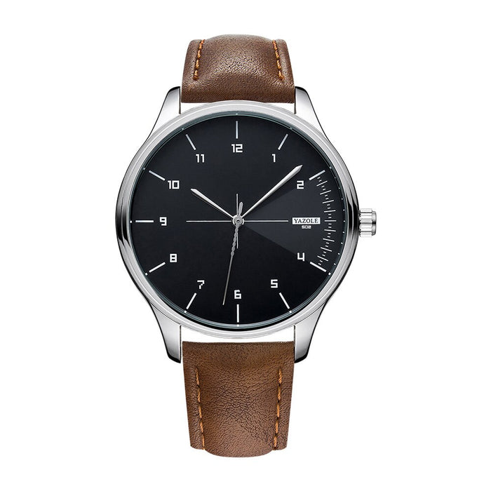 YAZOLE Top Brand Luxury Fashion Simple and Stylish Waterproof Watch For Men Sport Watches Leather Casual