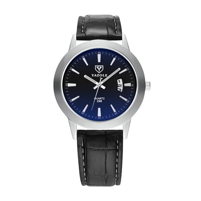 Top Brand Luxury YAZOLE Men Fashion Sport Quartz Wristwatch Clock Business Waterproof Watch