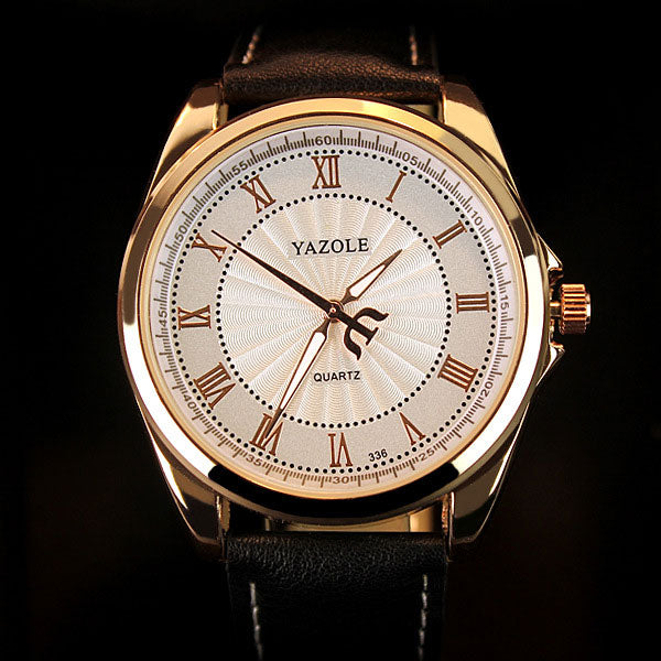 Top Brand Luxury Yazole Watch Man Roman Scale Male Quartz Watch Business Men's Watch