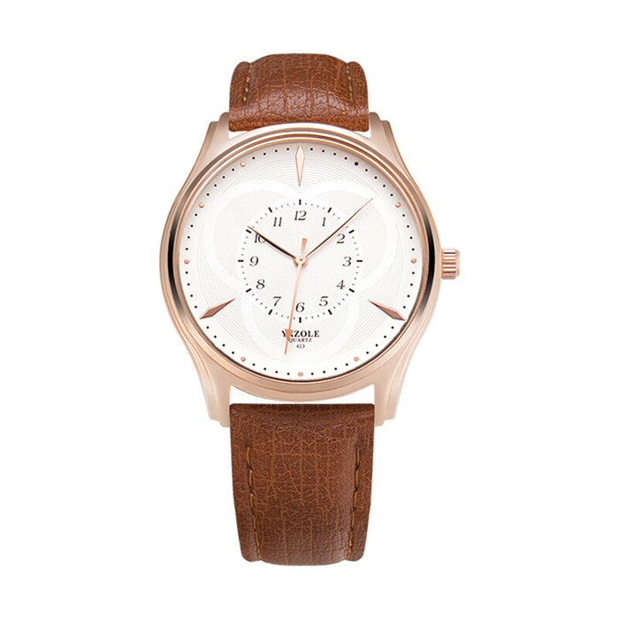 YAZOLE Top Brand Luxury Fashion Men's Casual and Popular Leather Watches