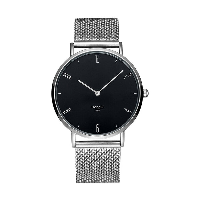 Fashion YAZOLE Watches Men Ultra-miniature Style Stainless Steel Mesh Strap Ultra Thin Dial Wristwatch