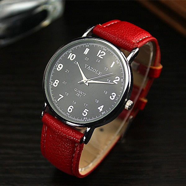 Yazole Watch Vintag Quartz Business Fashion Unique Leisure Leather Watch