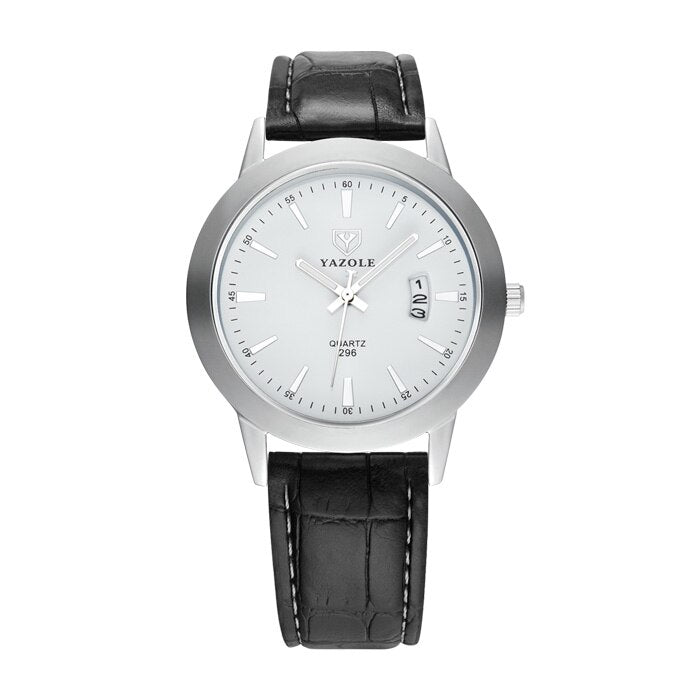 Top Brand Luxury YAZOLE Men Fashion Sport Quartz Wristwatch Clock Business Waterproof Watch
