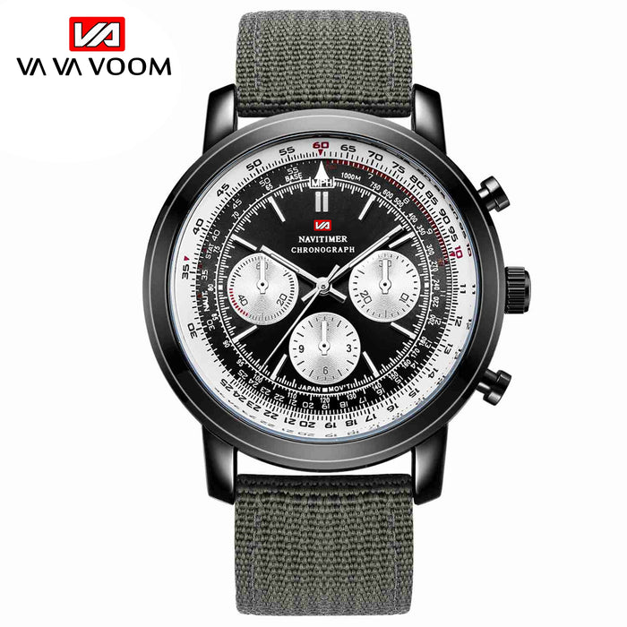 Movement Men Wristwatch Pilot Blackbird Chronograph Fashion Watch Brand Luxury Sports Watches