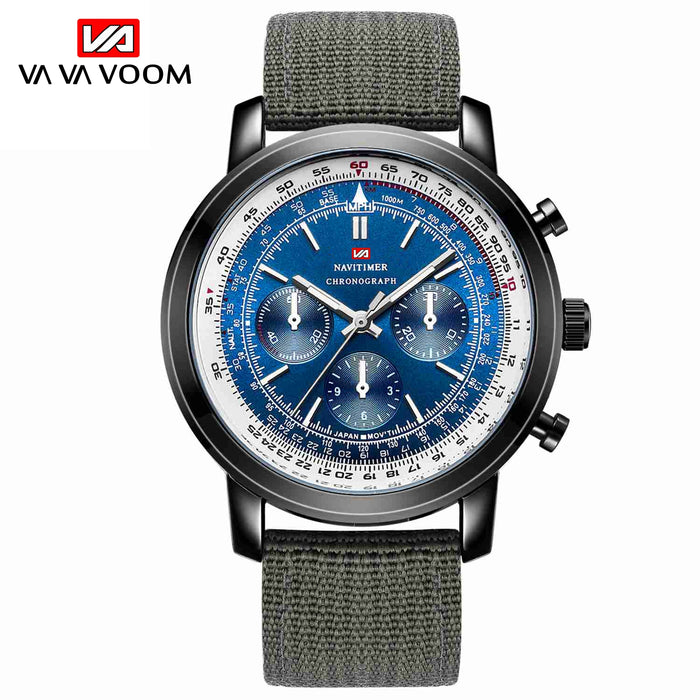 Movement Men Wristwatch Pilot Blackbird Chronograph Fashion Watch Brand Luxury Sports Watches