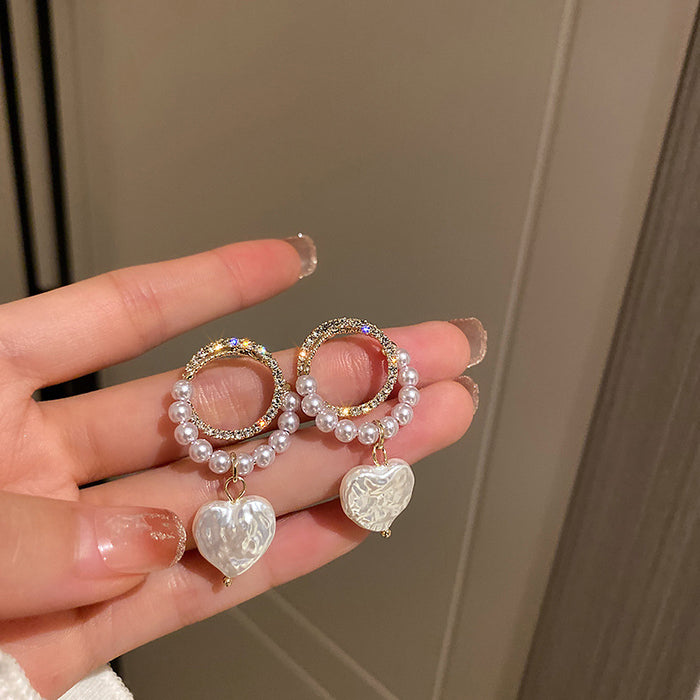 New Fashion Simple Women's Love Pendant Earrings