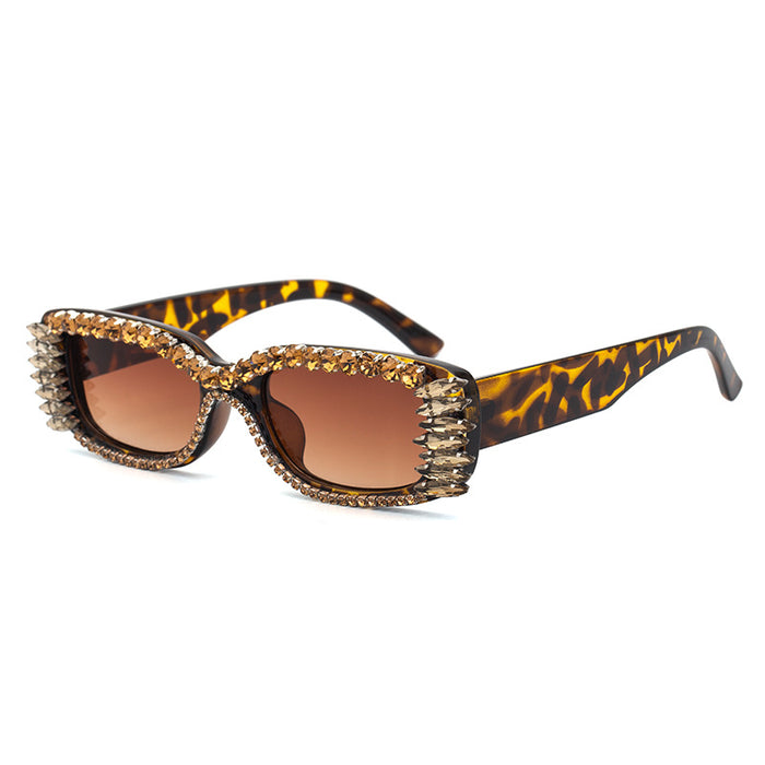 Women's Inlaid Square Sunglasses