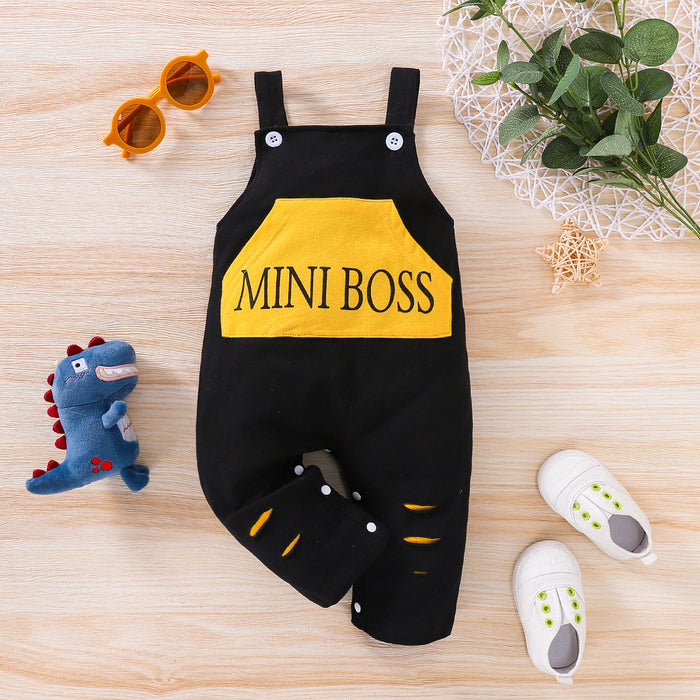 Hole sling Jumpsuit children's wear