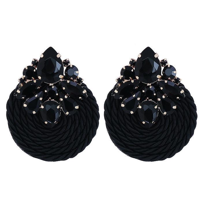 New fashion personalized hand woven women's Round Earrings