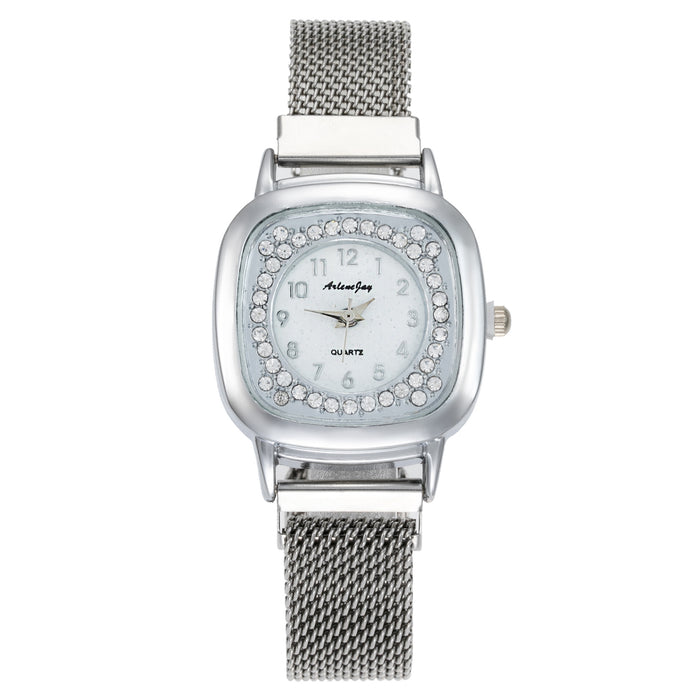 New Stainless Steel Women Wristwatch Quartz Fashion Casual Clock LLZ20026