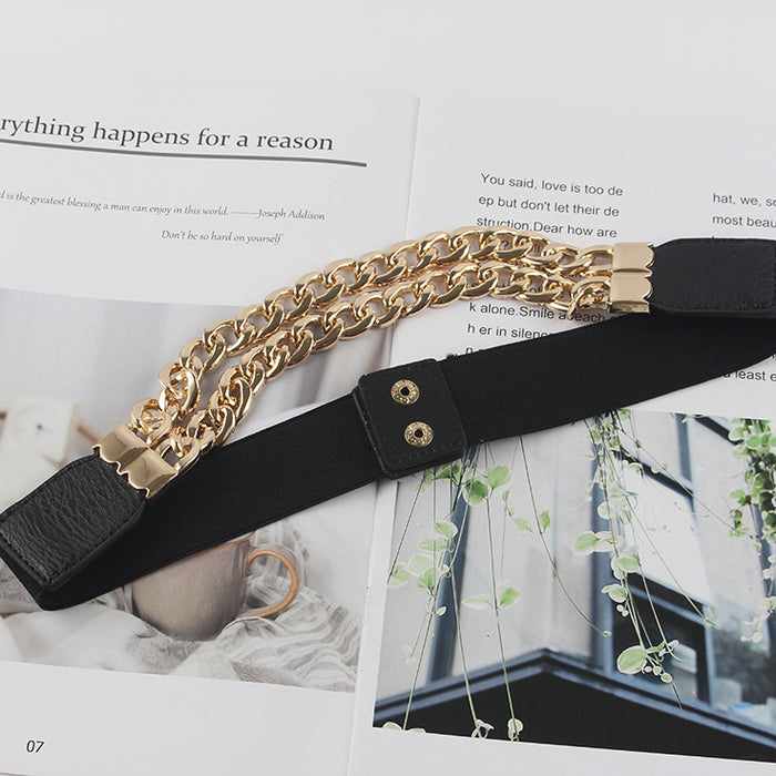 Black Fashion Simple Women's Belt