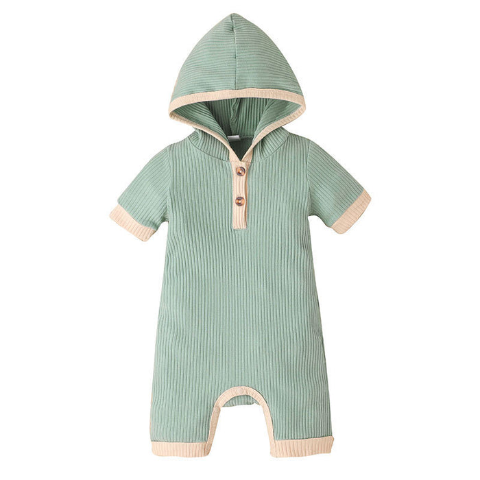 Casual Hooded Baby Jumpsuit
