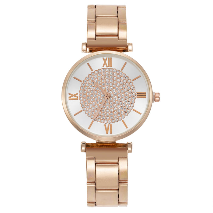 New Stainless Steel Women Wristwatch Quartz Fashion Casual Clock LLZ20023