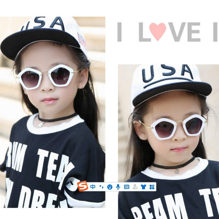 Children's pentagonal Sunglasses diamond Sunglasses