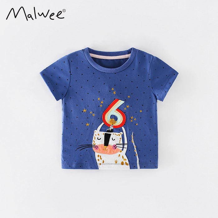 Boys' T-shirt short sleeve crew neck