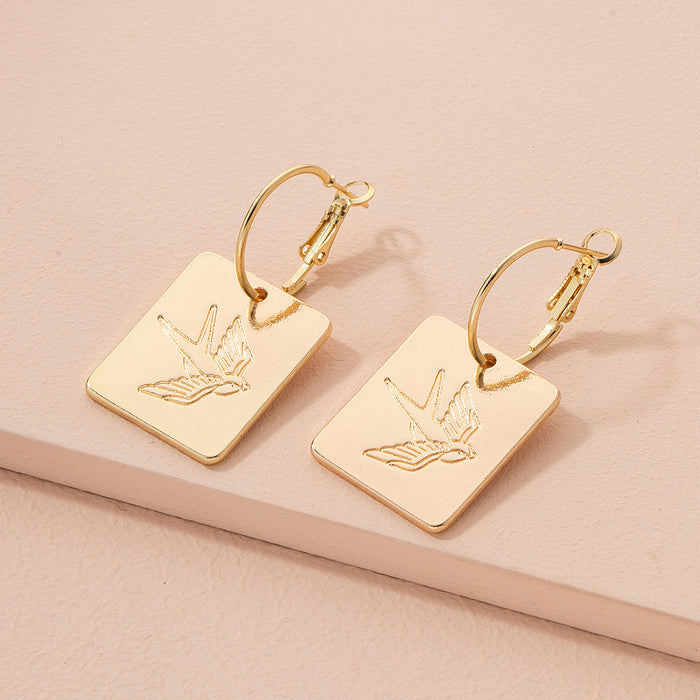 New Fashion Swallow Cactus Various Temperament Earrings