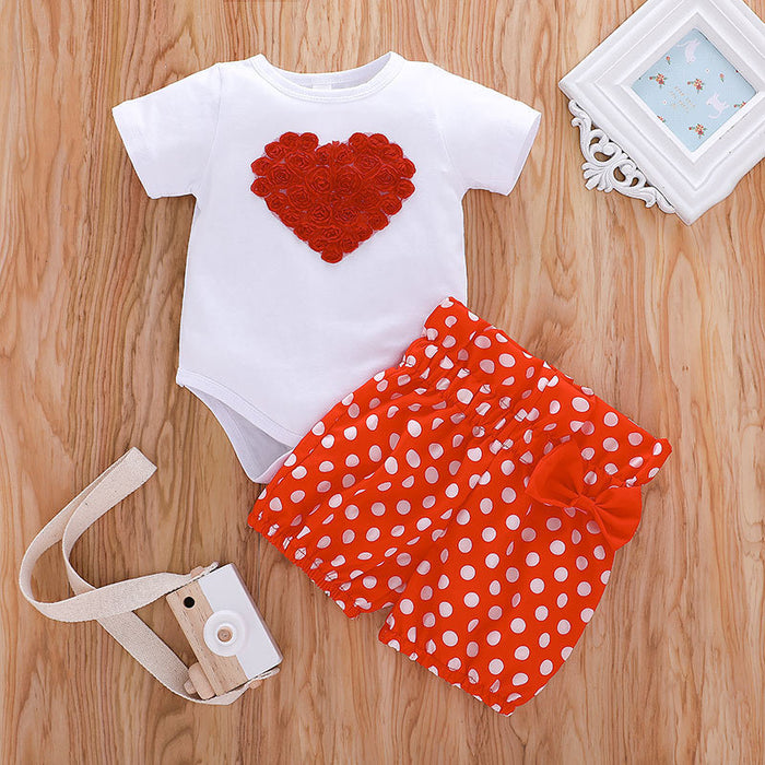 Love Pullover cotton dot short sleeve