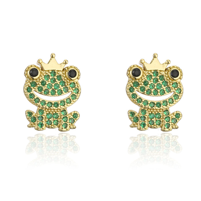 Australian Popular Cute Personalized Frog Shape Earrings Earrings