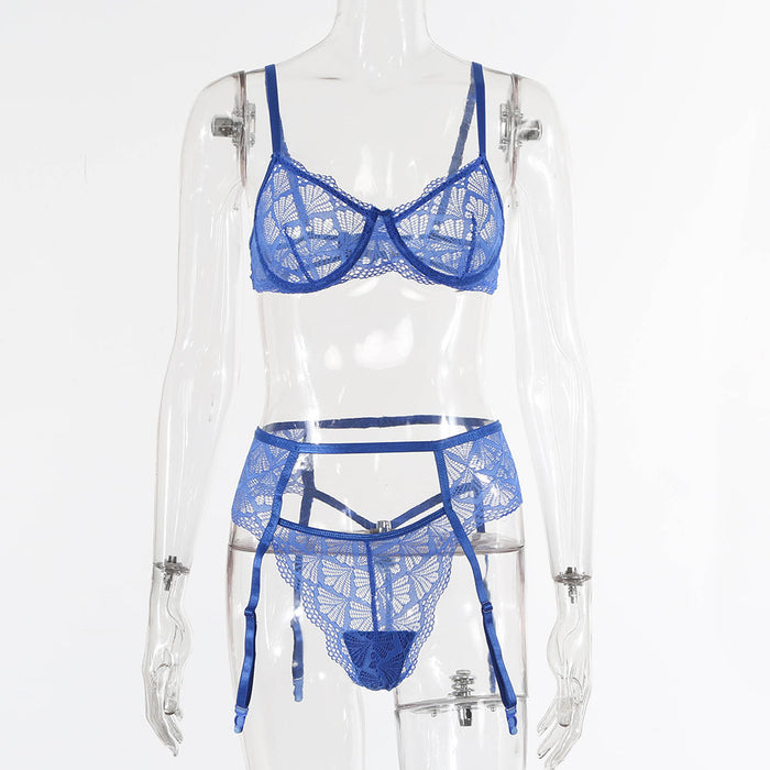 Women's Lace Underwear Sexy Lingerie Two Piece Set