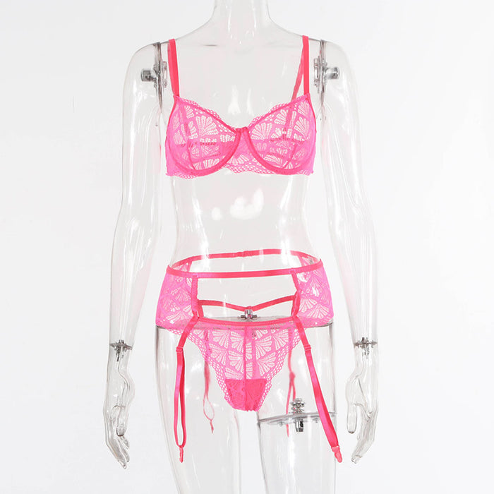 Women's Lace Underwear Sexy Lingerie Two Piece Set