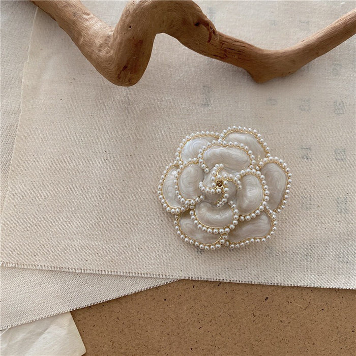 New Silk Scarf Button Retro Brooch Women's Pin