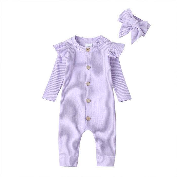 Long Sleeve Baby Girls' Jumpsuit
